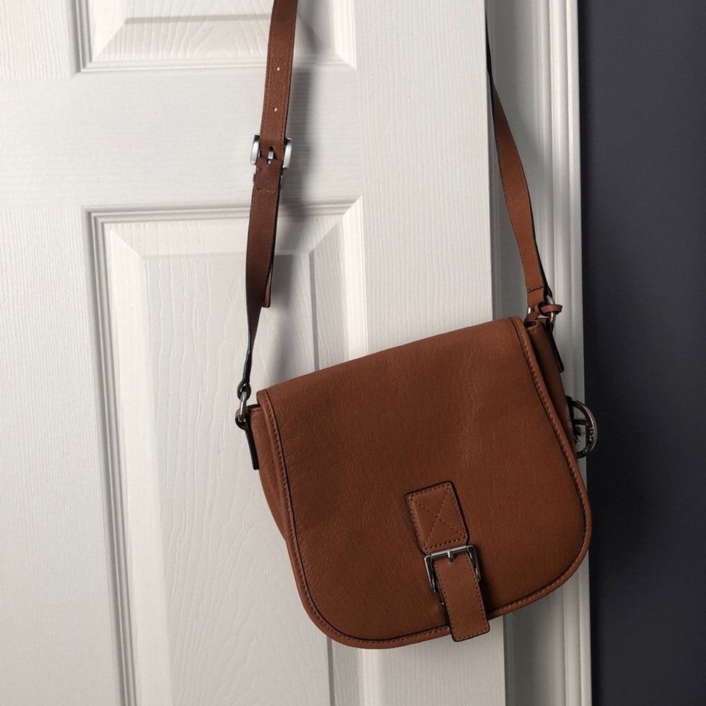 Leather crossbody purse